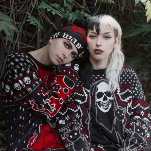 2 LEFT | Killstar Boring Beanie | Black Super Soft Cotton Pom Top Unisex - Picture 2 of 6